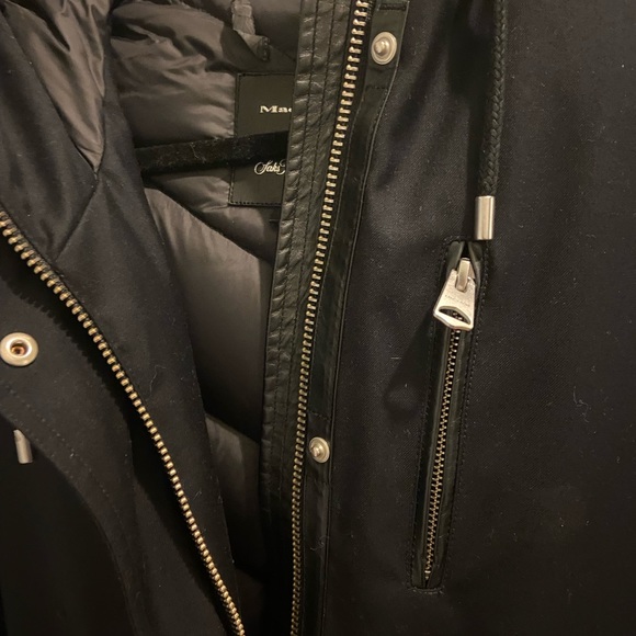 Mackage fox fur women’s small down coat in Navy - Picture 10 of 13